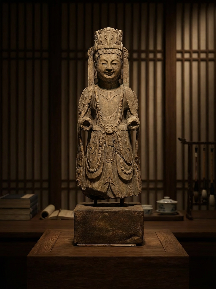 中式雅室_站立佛像_04